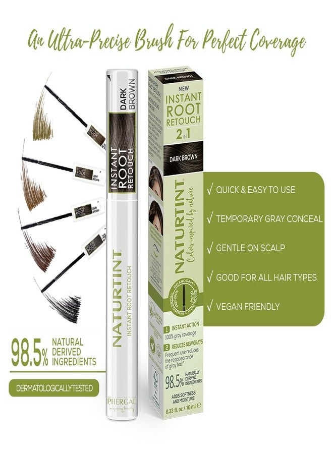 ناتشورتينت ناتورتينت إنستانت روت ريتاتش - بني داكن، تغطية الشيب 2 في 1، 0.33 أونصة سائلة - Image 5